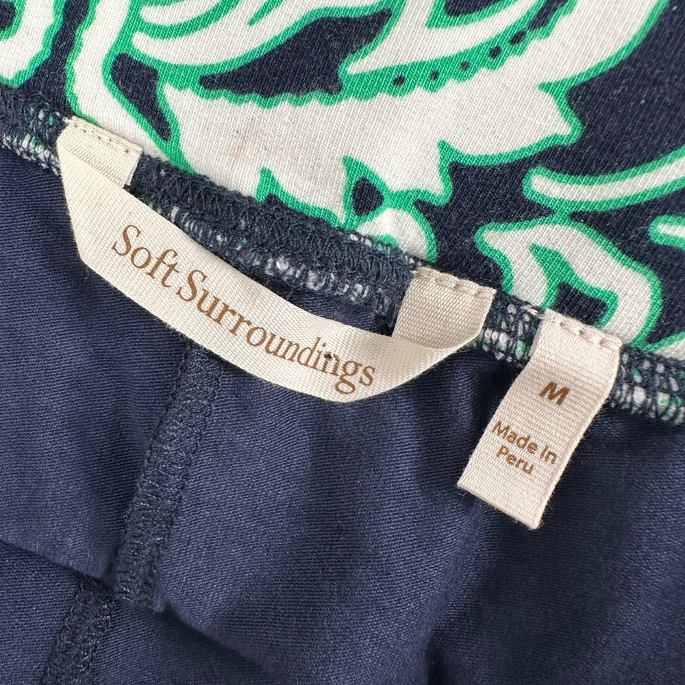 NWT Soft Surroundings Fina French Terry Skirt Skort Jaipur Scarf Floral Print - Picture 5 of 14
